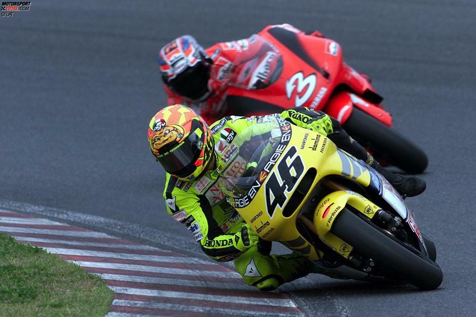 Platz 8: Valentino Rossi (2001, Honda) - 106 Punkte Vorsprung auf Max Biaggi