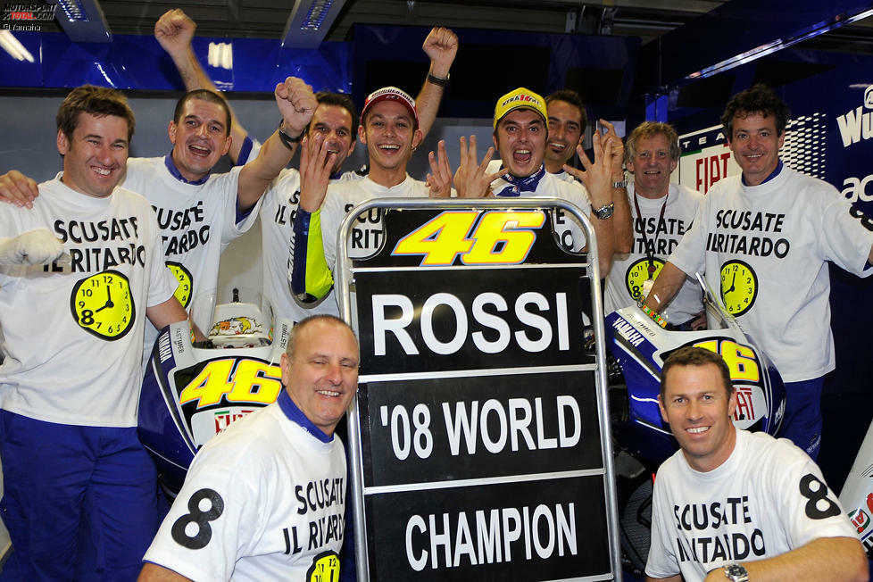 Platz 9: Valentino Rossi (2008, Yamaha) - 93 Punkte Vorsprung auf Casey Stoner