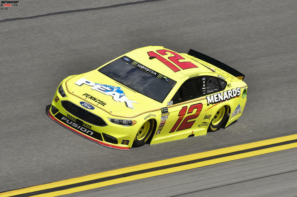 Ryan Blaney (Penske-Ford): 7 Playoff-Punkte - 0 Rennsiege - 5 Stage-Siege - Platz 9 bei Ende der Regular-Season