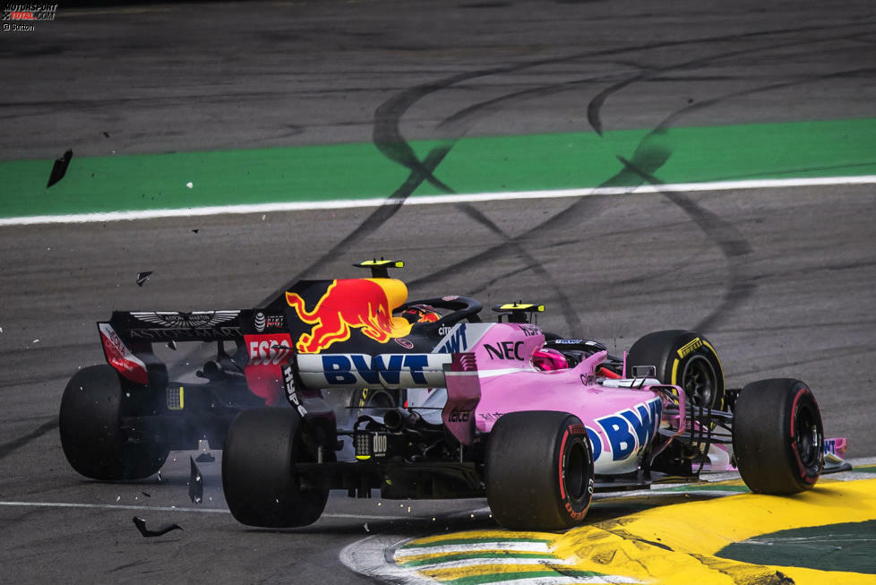 Esteban Ocon (6): Darüber gibt's keine zwei Meinungen: Ein Überrundeter darf gegen den Führenden nicht so attackieren! Ocon ist (fast) immer dabei, wenn irgendwo die Fetzen fliegen. Verständlich, fährt er doch gerade um seine Karriere. Schwacher Trost: Punkte hätte er auch ohne den Crash nicht geholt.