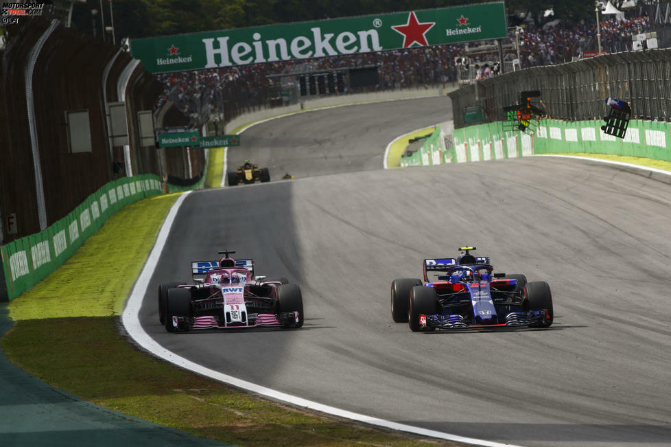 Sergio Perez (3): Der Mexikaner hoffte das ganze Rennen hindurch auf einen Regenschauer, aber der kam nicht. Es war eine unauffällige Vorstellung, die ihm einen WM-Punkt einbrachte. Eine Drei, weil es nicht Force Indias bestes Wochenende war.