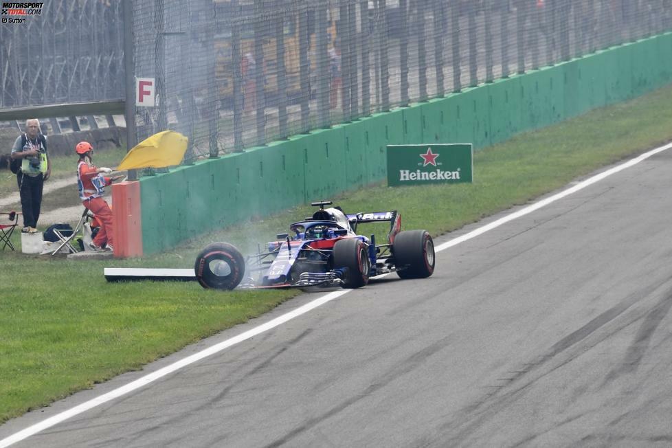 Brendon Hartley (5): Im Qualifying kaum langsamer als der Teamkollege, aber die paar Hundertstel haben den Unterschied zwischen Q1 und Q3 ausgemacht. Bei der Startkarambolage hatte Hartley Pech. Doch er bleibt der langsamere Toro-Rosso-Fahrer. Zu wenig für einen, der um seine Zukunft kämpft.