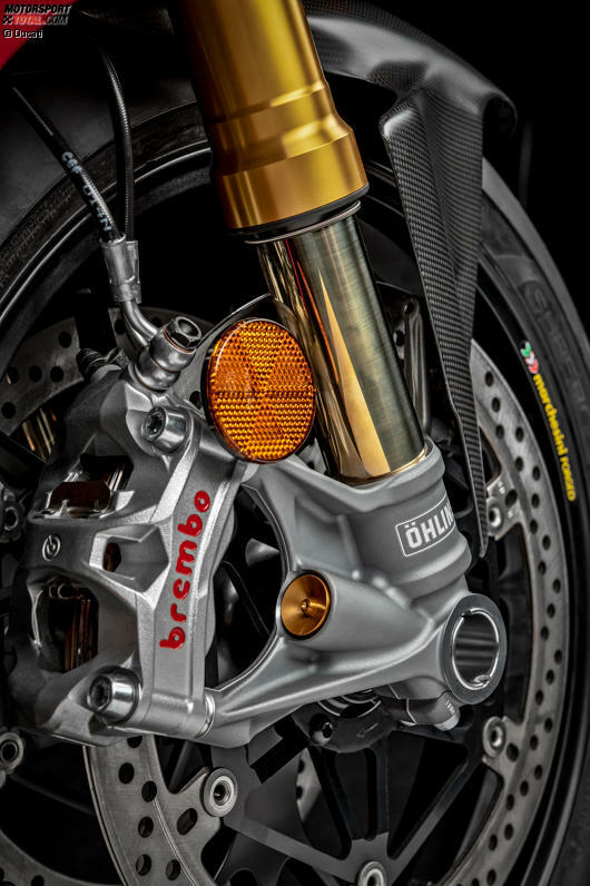 Ducati setzt auch bei der neuen Panigale auf edelste Komponenten von Brembo und Öhlins