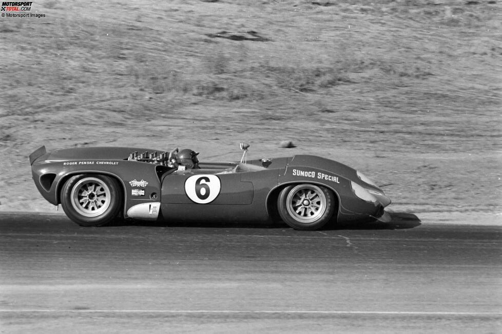 1967, 1968 - USRRC: Mark Donohue (Lola T70 und McLaren M6A) * Foto: Lola T70 von 1966