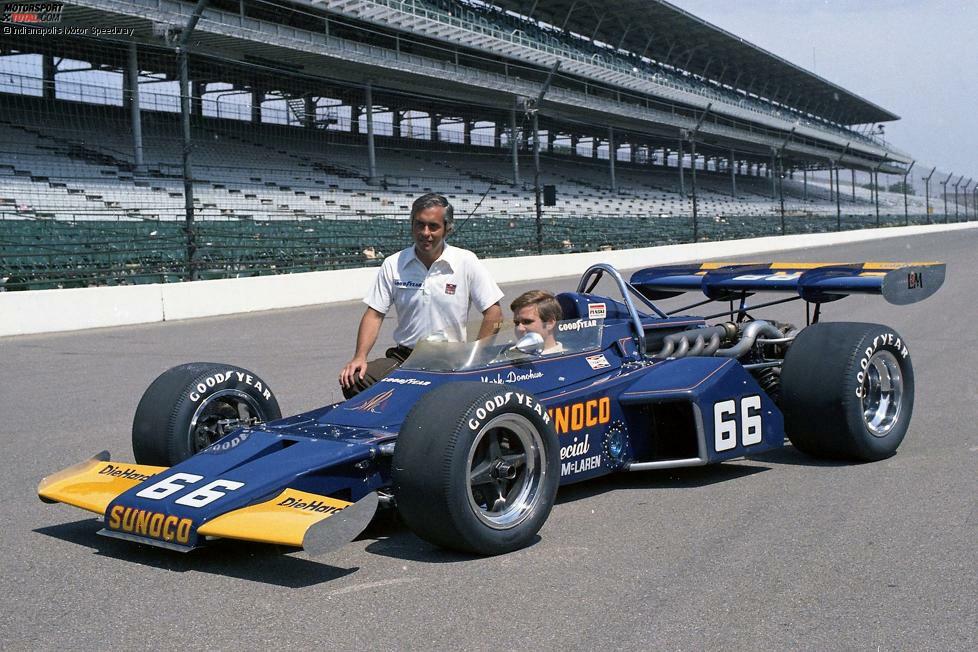 1972: Mark Donohue holt ersten Indy-Sieg für Penske. 