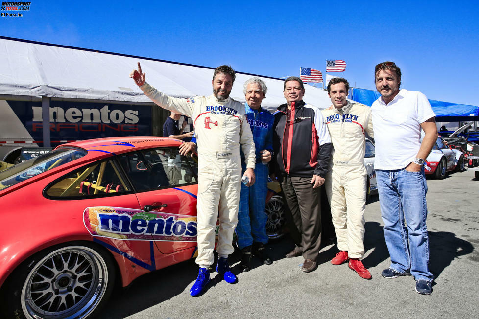 Mentos und Chupa Chups sind sein Business, Porsche ist seine Nahrung fürs Leben: Der Norweger Egidio Perfetti, der in der WEC den 911 RSR von Project 1 pilotiert, ist mit der Familie zur Rennsport Reunion angereist. Die jüngeren Brüder Daniele und Augusto fahren ebenso in historischen Elfern wie Vater Ambrogio.