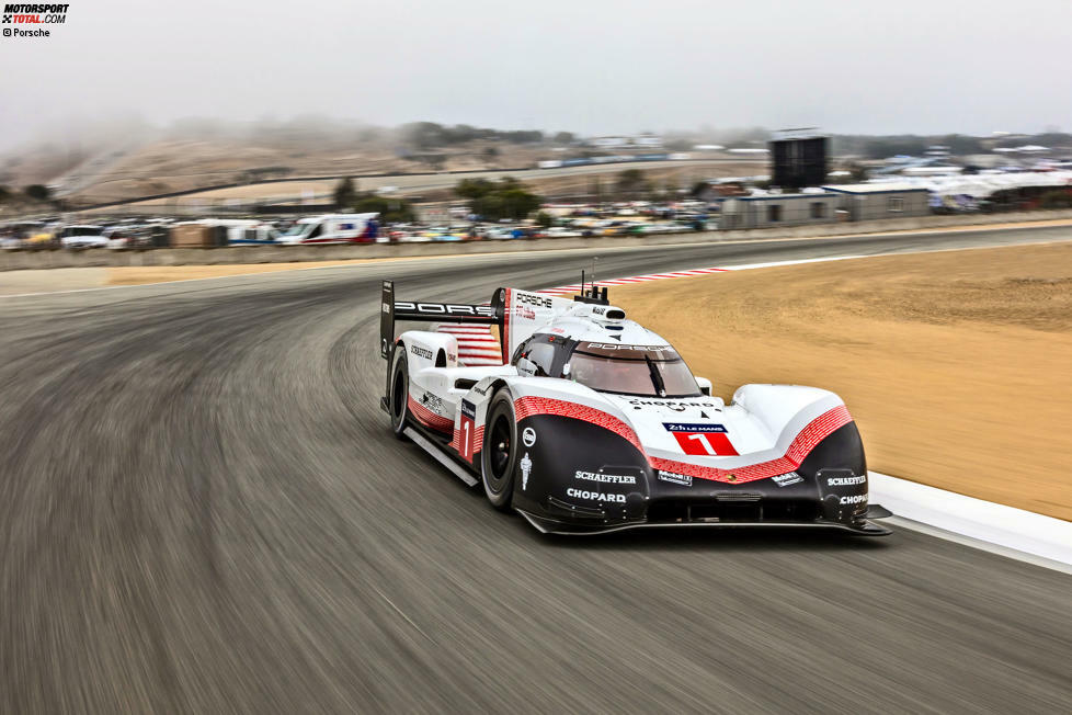 Nach drei Gesamtsiegen bei den 24h Le Mans, dem Gewinn der WM-Titel in der WEC und den Rekordfahrten auf der Nürburgring-Nordschleife und in Spa dreht Porsche-Werksfahrer Earl Bamber im Rahmen der Rennsport Reunion die allerletzten Runden in der Evo-Version des Porsche 919 Hybrid. Das Auto wandert ins Museum.