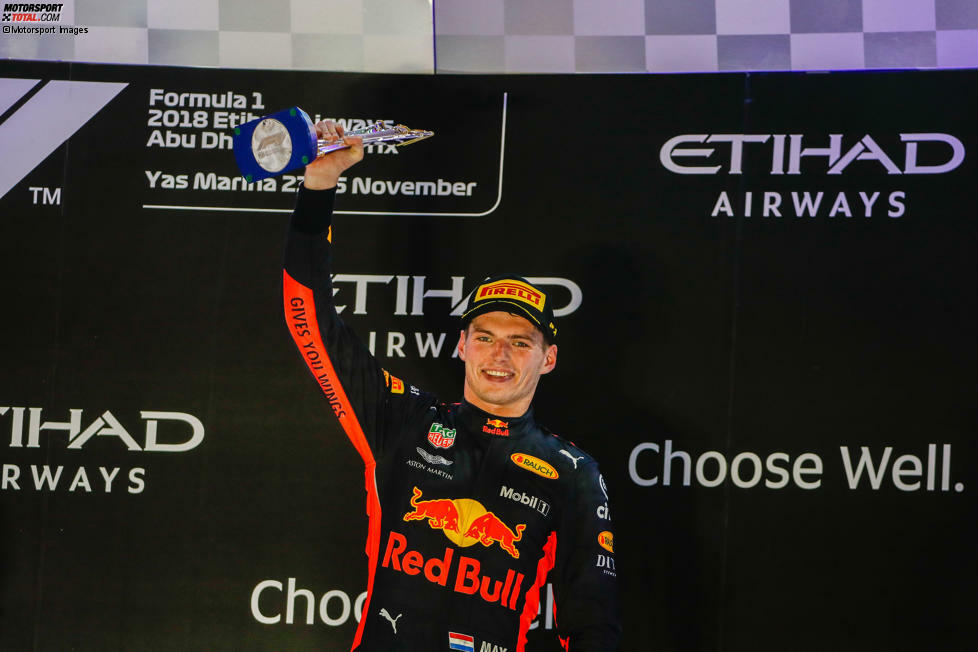 Letzter Podestplatz: Abu Dhabi 2018 (P3 mit Max Verstappen)