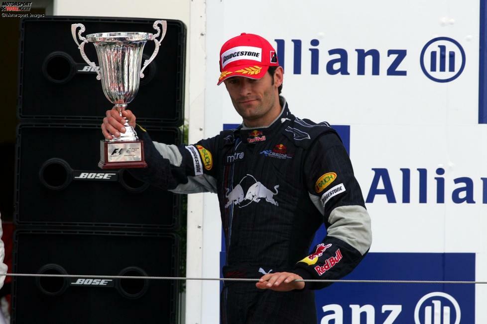 Erster Podestplatz: Europa 2007 (P3 mit Mark Webber)