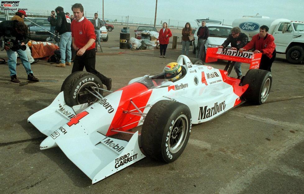 Ein weiteres Mal geht Senna auf die Strecke, mit weicheren Federn an der Hinterachse und neuem Sprit, aber mit den gleichen Reifen.