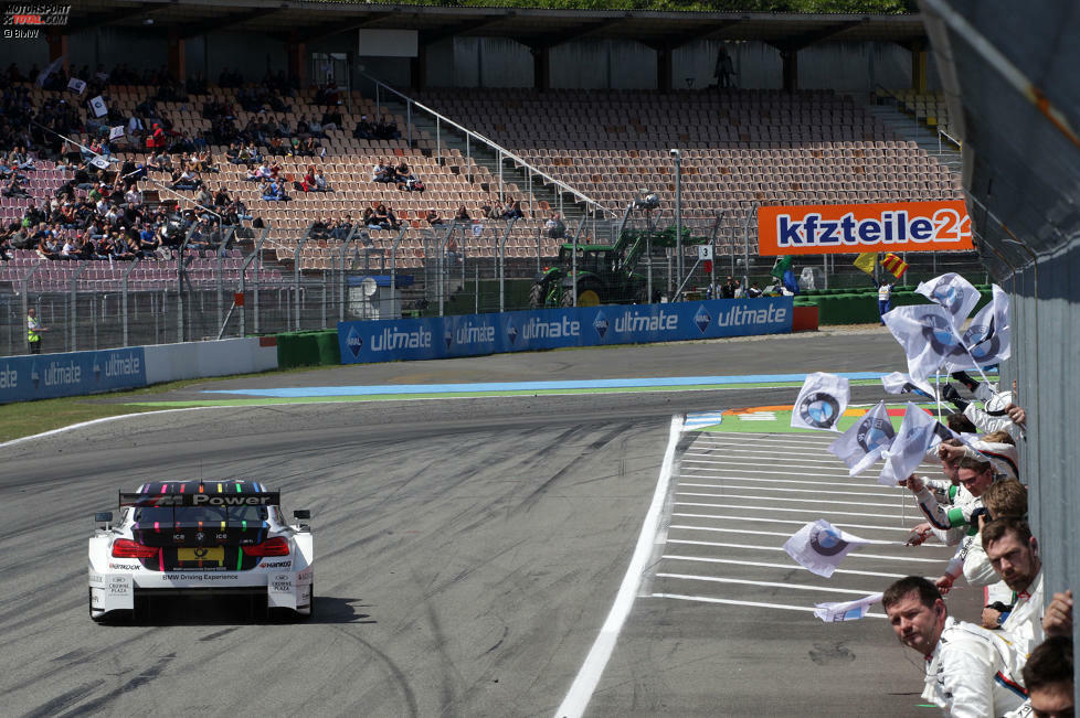 Saisonauftakt Hockenheim 2014: Mit dem Sieg beim Auftakt legt BMW-Mann Marco Wittmann den Grundstein für seinen ersten DTM-Titel.