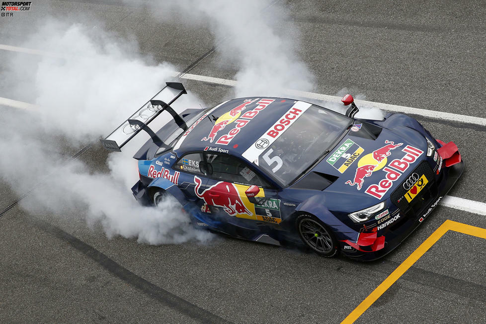 Saisonauftakt Hockenheim 2015, Rennen 1: Auch Mattias Ekström (Audi) liegt der Kurs in Hockenheim. Vier Siege gehen auf das Konto des Schweden.