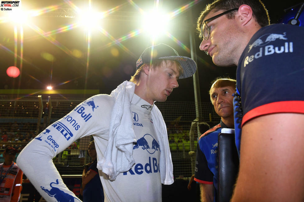 Brendon Hartley (5): Toro Rossos Grand Prix von Singapur, für den man sich eigentlich einiges ausgerechnet hatte, war nicht berühmt. Hartley war wie immer langsamer als Gasly, und auch der hatte nicht sein bestes Wochenende. Mal ganz ehrlich: Was will Toro Rosso noch mit Hartley? Er hatte seine Chance.