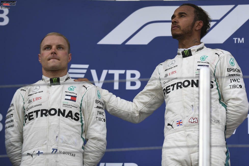 Ewiger Zweiter: Valtteri Bottas landete siebenmal auf dem Silberrang und damit so häufig wie kein anderer Pilot in der Geschichte, der nicht mindestens einen Grand Prix gewann. Dazu war er der erste sieglose Mercedes-Pilot seit Michael Schumacher in der Saison 2012.