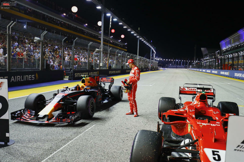 Mit einer weiteren Modifikation in Singapur nahm Red Bull Anleihen bei Ferrari. Was Sebastian Vettel prompt zur Kritik verleitete, man habe Ferrari einfach kopiert.