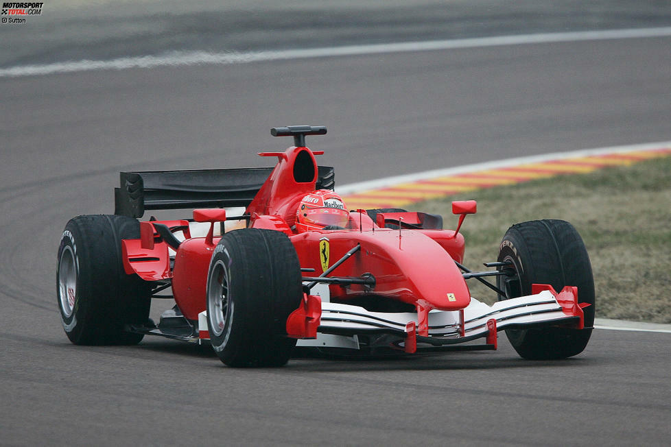 ... 2006 Ferrari und schickt Schumacher mit 