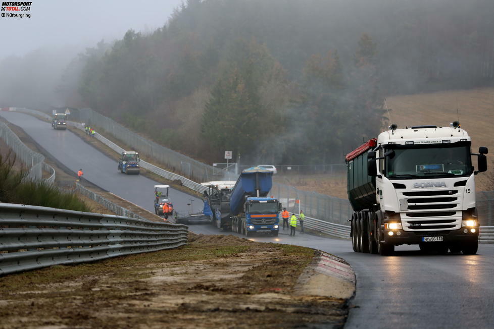 Seit dem 12. November 2018 rollten auf der Nordschleife die Baumaschinen.