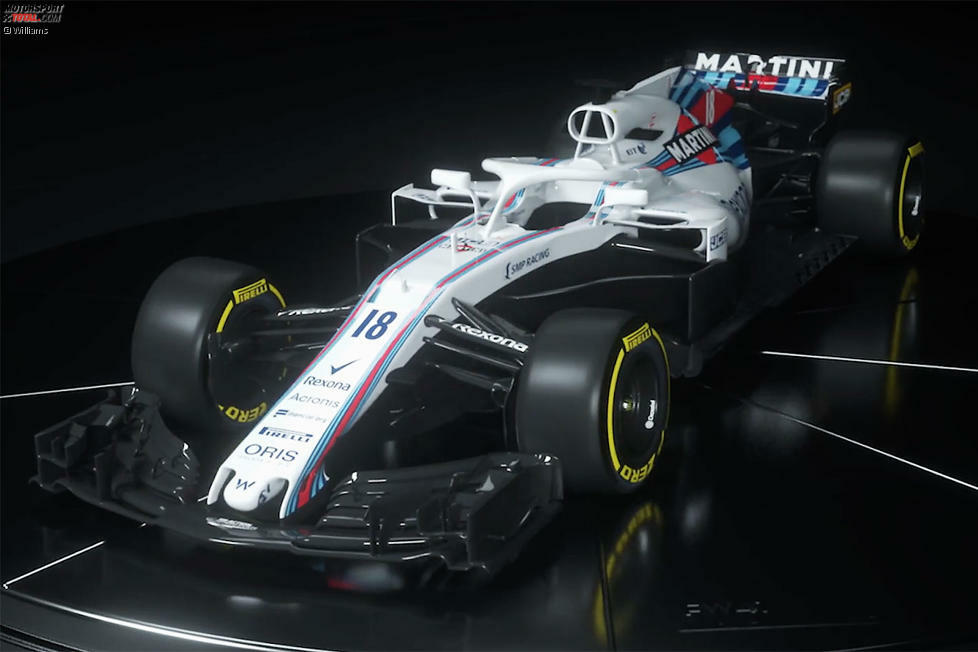 So sieht er also aus, der neue Williams FW 41, ...