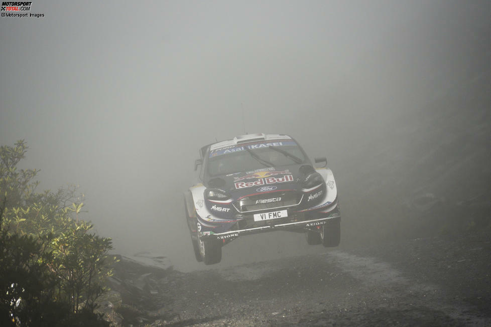 Etwas nebulös, dieser Hüpfer von Sebastien Ogier.