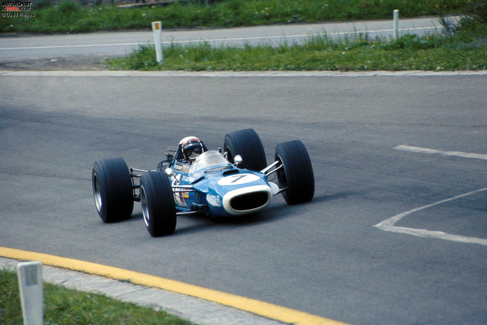 7. Jackie Stewart (Matra) Belgien 1968: Kurz vor der letzten Runde in Spa musste der Führende Stewart zum Tanken an die Box. Sein Auto sprang jedoch nicht wieder an, weshalb eine neue Batterie gebraucht wurde. Bruce McLaren gewann das Rennen, während Stewart Vierter wurde.