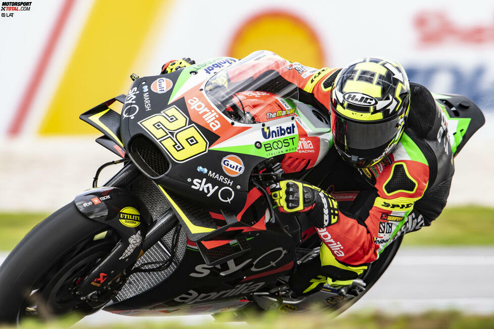 2019 (RS-GP) - Fahrer: Aleix Espargaro, Andrea Iannone, Bradley Smith (Testfahrer) - Bilanz: 0 Podestplätze, P6 in der Hersteller-WM