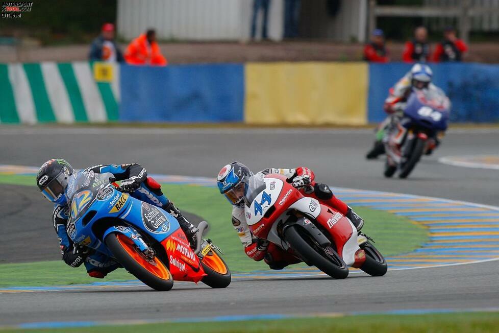 2013 sitzt Alex Marquez auf einer KTM im Topteam Estrella Galicia. Die ersten Erfolge stellen sich ein. In Indianapolis steht er erstmals als Zweiter auf dem Podest. Es folgen drei weitere Podestplätze. Und in Motegi gewinnt der Spanier seinen ersten Grand Prix. Es wird WM-Platz vier.