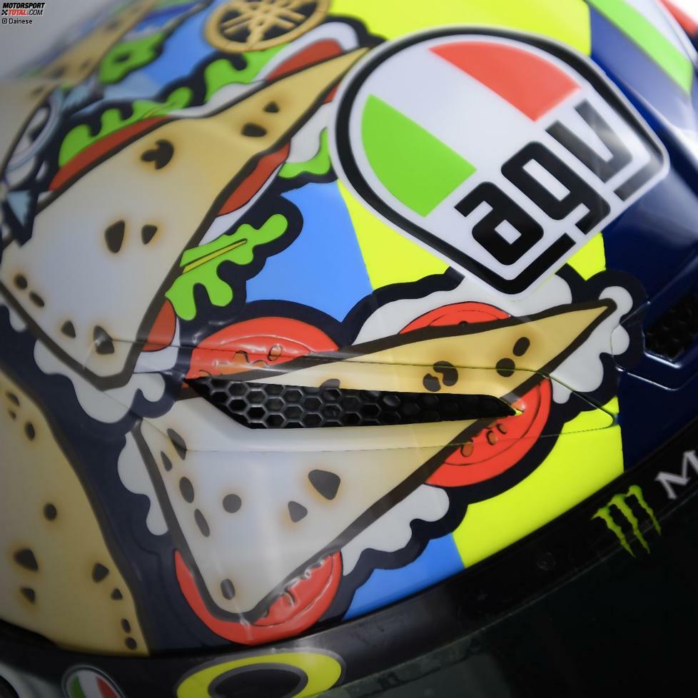 Das Spezieldesign von Valentino Rossis Helm für Misano 2019