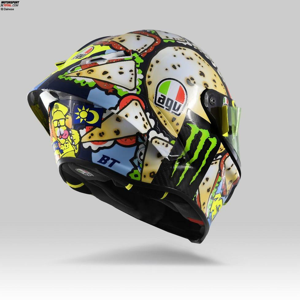 Das Spezieldesign von Valentino Rossis Helm für Misano 2019