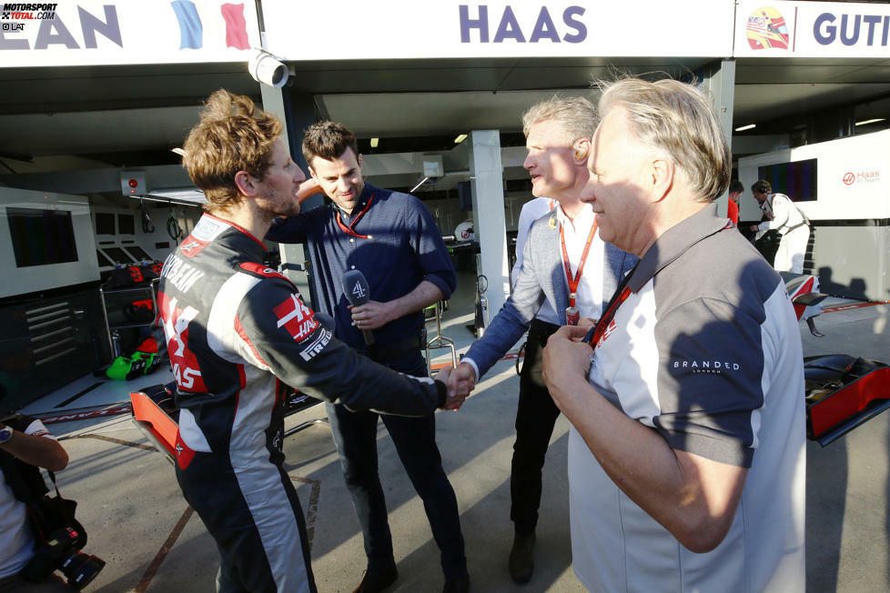 Diese Begegnung werde er niemals vergessen. Wie auch Haas-Fahrer Romain Grosjean einen Moment nie vergessen wird: 