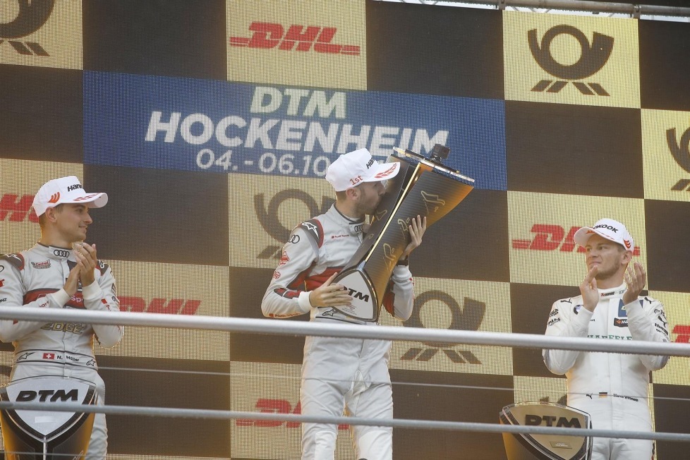 Im Nachhinein wirkt es so, als hätte niemand Rene Rast den zweiten DTM-Titel nehmen können - Nico Müller und Marco Wittmann waren aber harte Gegner!