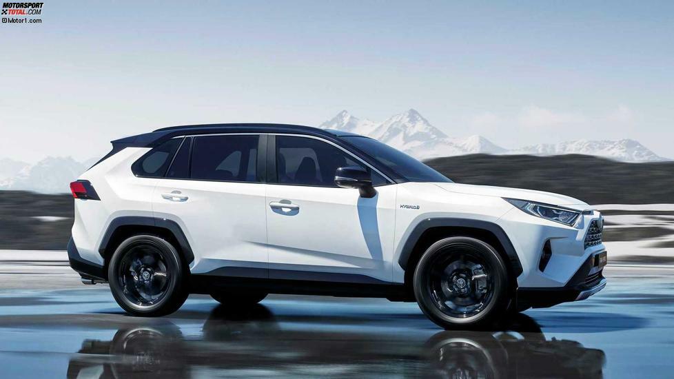 Der neue Toyota RAV4 ist wesentlich mutiger und kantiger gezeichnet als bisher. Das 4,60-Meter-SUV basiert auf Toyotas TNGA-Plattform (wie der neue Corolla). Als Antriebe dienen ein 2,0-Liter-Benziner und ein neuer 2,5-Liter-Hybrid mit 222 PS Systemleistung. Der Marktstart erfolgt im ersten Quartal 2019.