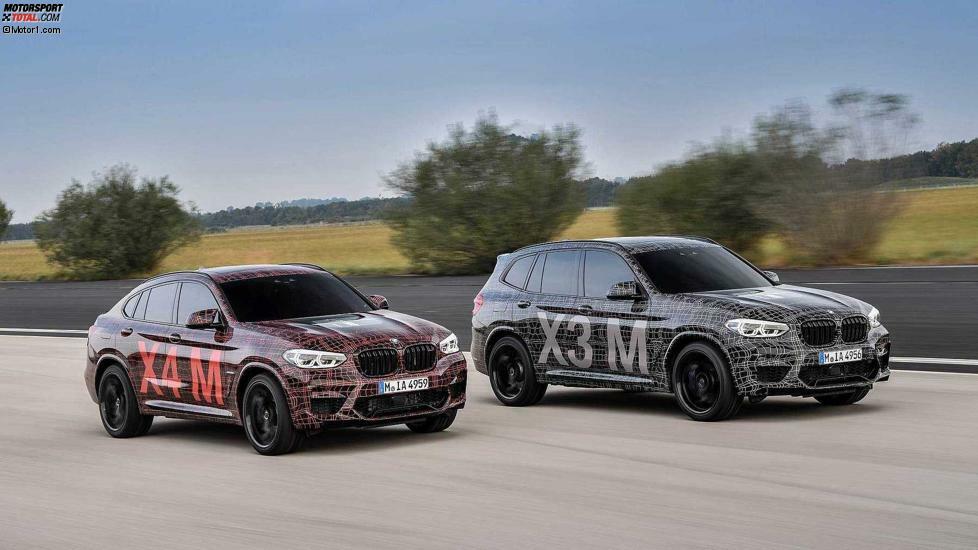 BMw X3 und X4 kriegen erstmals das volle M-Programm ab. X3 M und X4 M werden deutlich mächtiger beschürzt und bespoilert, kriegen tiefgreifende Fahrwerksmodifikationen, den schlauen Allrad aus dem M5 und einen Biturbo-Sechszylinder mit wohl um die 500 PS. Die Vorstellung findet Anfang Februar statt. Mitte 2019 sollte ausgeliefert werden.