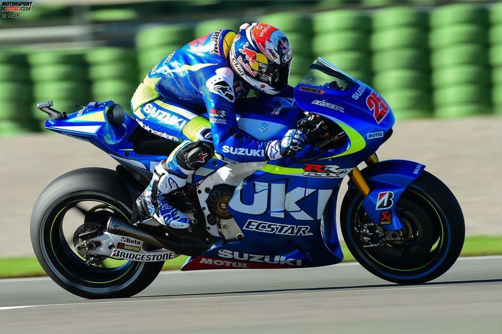 2015 (GSX-RR) - Fahrer: Maverick Vinales, Aleix Espargaro - Bilanz: 0 Podestplätze, P4 in der Hersteller-WM