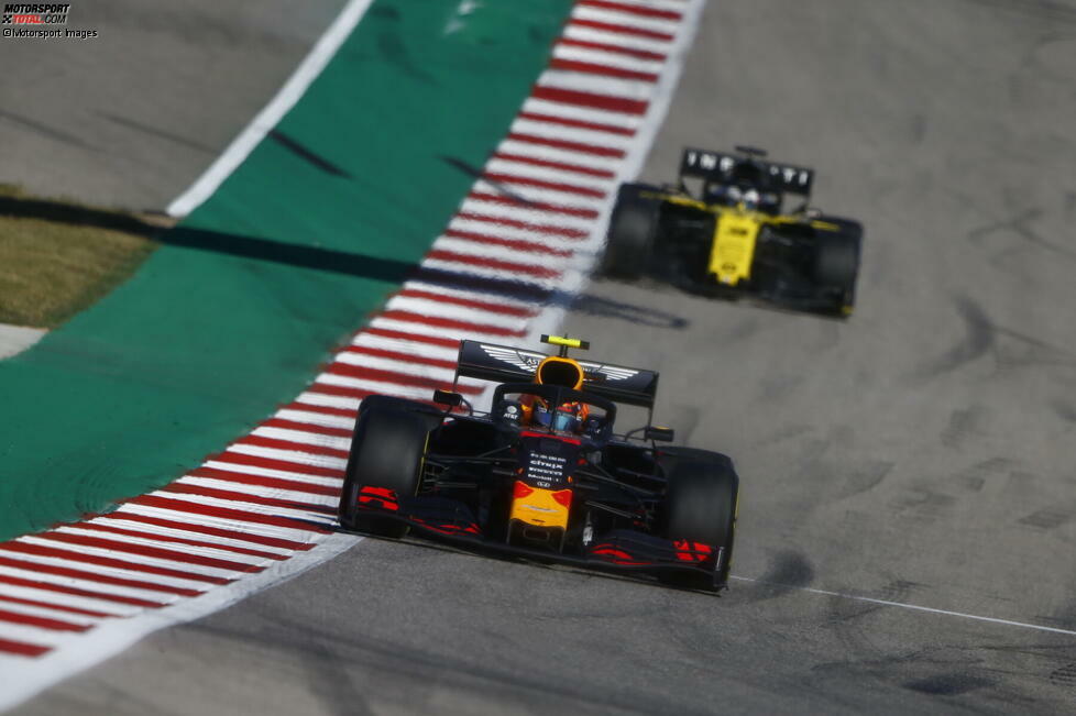 3. November 2019: Mit P5 in Austin bestätigt Albon seine konstante Performance bei Red Bull. In den ersten sieben Rennen für die Bullen schafft er es immer in die Top 6 - und holt in diesem Zeitraum sogar mehr Punkte als Teamkollege Max Verstappen! (68:54)