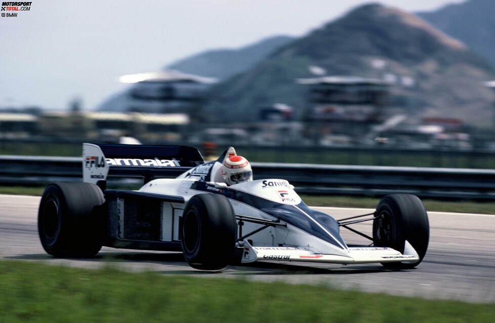 1981-1987 - M12/13 im Brabham BMW: Auf Basis des Motors aus dem BMW 320 Gruppe 5 entwickelte Paul Rosche den 1,5-Liter-Motor, der ab 1981 im Brabham BMW in der Formel 1 zum Einsatz kam. Anfangs leistete das Aggregat rund 560 PS im Rennbetrieb, diese Leistung steigerte sich jedoch stetig.