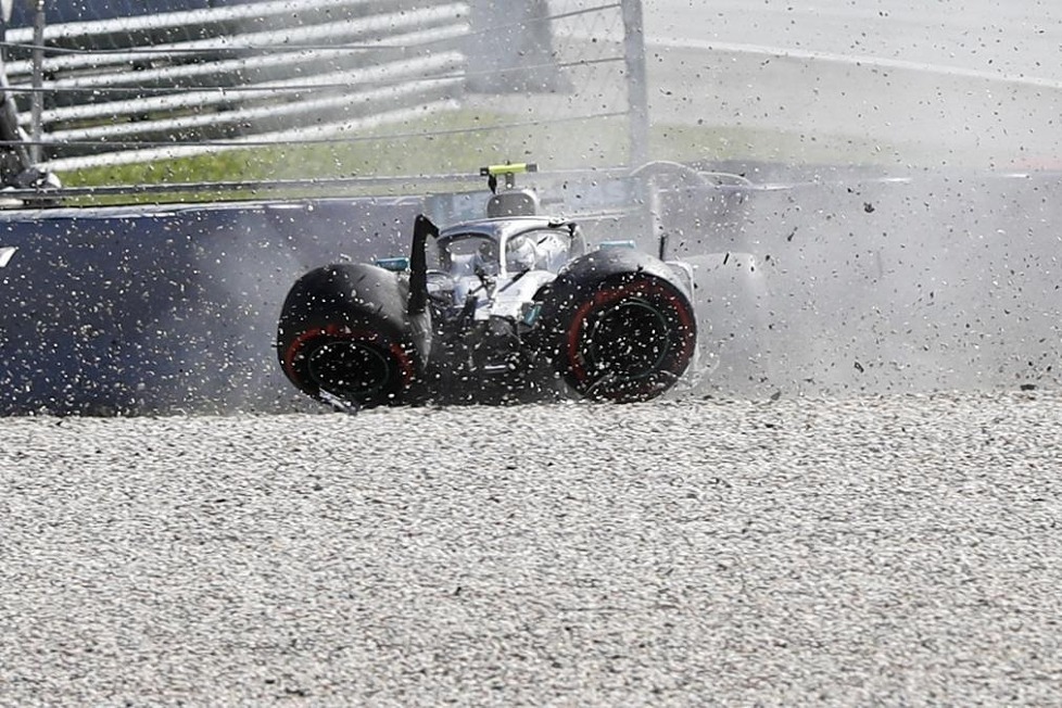 Valtteri Bottas, Max Verstappen und Sebastian Vettel hatten im Freien Training zum Großen Preis von Österreich 2019 teils heftige Unfälle