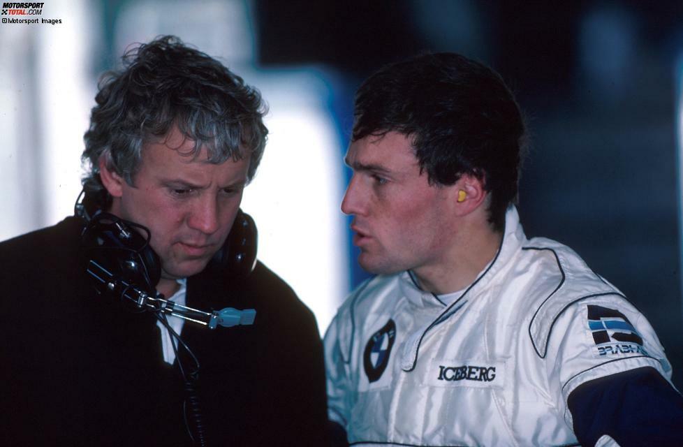 Mit Andrea de Cesaris (1987).