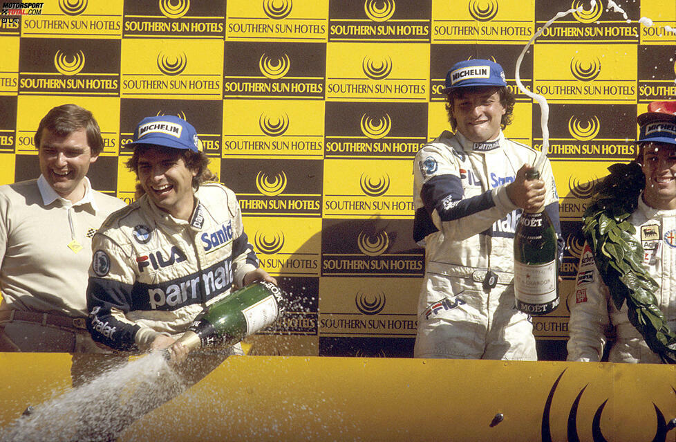 Platz 4: 1983 - Riccardo Patrese (22,03 Prozent der Punkte von Nelson Piquet) - In 15 Saisonrennen sieht der Italiener lediglich fünfmal die Zielflagge, zehnmal scheidet er aus. Da kann auch ein Sieg beim Saisonfinale in Südafrika nicht verhindern, dass er gegen seinen Brabham-Teamkollegen und Weltmeister Piquet komplett abstinkt.