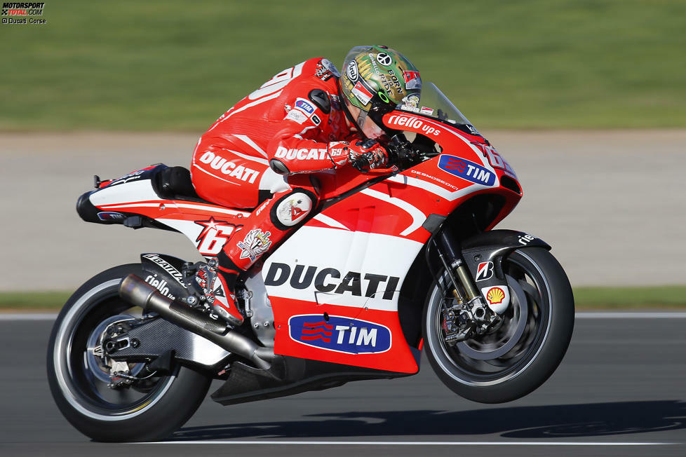 2013 (Desmosedici GP13) - Fahrer: Andrea Dovizioso, Nicky Hayden, Michele Pirro (Testfahrer) - Bilanz: 0 Podestplätze, P3 in der Hersteller-WM