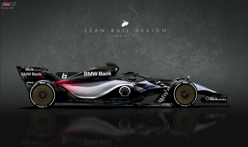 Sean Bull hat gerendert, wie die Formel 1 2021 aussehen könnte, wenn große Hersteller einsteigen. Jetzt durchklicken! Im ersten Bild: Seine Vision für ein etwaiges BMW-Team.
