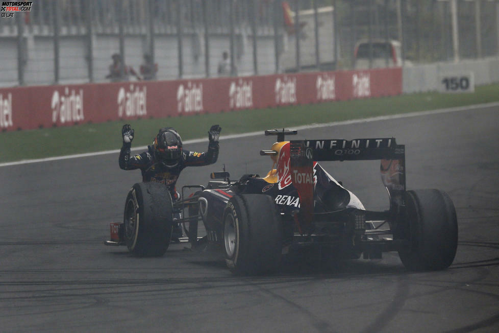 9 Siege: Red Bull von Belgien 2013 bis Brasilien 2013 - Die Bilanz ist umso beeindruckender, wenn man bedenkt, dass Sebastian Vettel auf dem Weg zum vierten Titel alle neun Rennen hintereinander selbst gewann. Bei den ersten elf Rennen gewann übrigens kein Team zwei Rennen in Folge ...