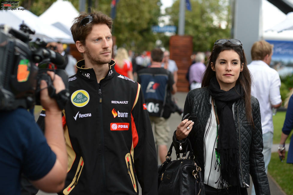 Marion Jolles berichtete als TV-Reporterin schon über die Formel 1, da fuhr Romain Grosjean noch in den Nachwuchsklassen. Als er 2008 Grand-Prix-Fahrer wurde, funkte es zwischen den beiden. Inzwischen ist das Paar verheiratet und hat zwei Kinder.