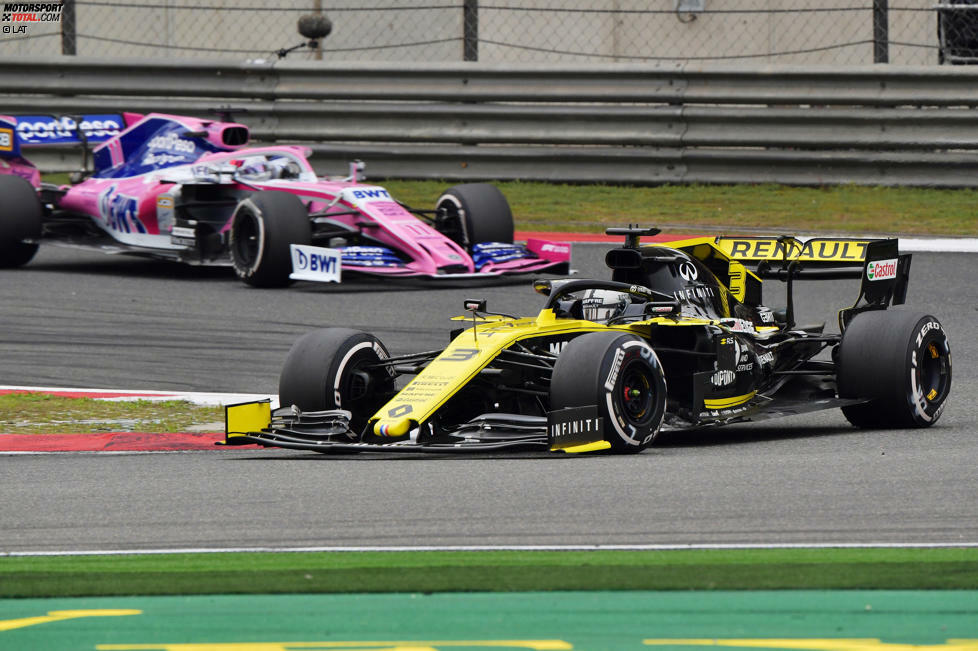 Daniel Ricciardo (2): Vom Speed her ist er bei Renault nur die Nummer 2. So gesehen erscheint seine Note gnädig. Aber: Ricciardo hat in Schanghai alles richtig gemacht, wenn es wichtig war, und wegen seiner Einstoppstrategie langsamer ausgesehen, als er eigentlich war. Die Formkurve zeigt nach oben.