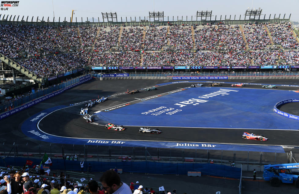 5. Mexiko-Stadt/Mexiko (15. Februar 2020): Auch das Autodromo Hermanos Rodriguez besitzt Tradition und wird bereits zum fünften Mal bereist. Im Vorjahr verfehlte Pascal Wehrlein den Sieg erst auf den letzten Metern. Gefahren wird auf einer verkürzten Version des Formel-1-Kurses. Das Stadion darf dabei aber nicht fehlen.