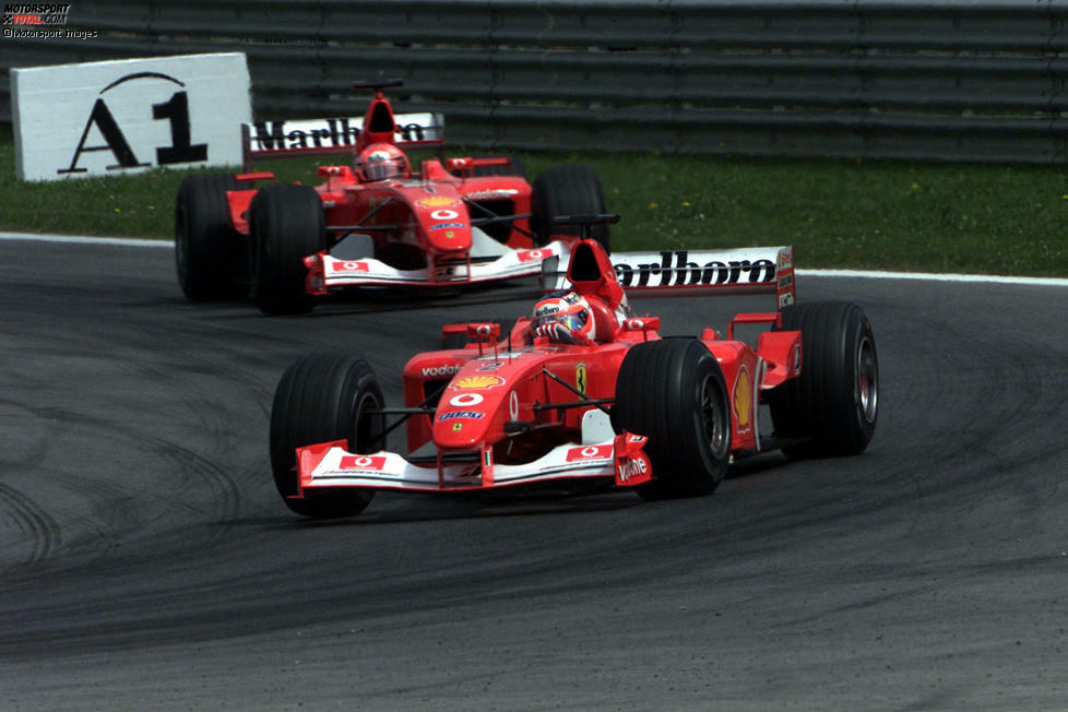 2002-2003: Ferrari F2002; Fahrer: Rubens Barrichello, Michael Schumacher