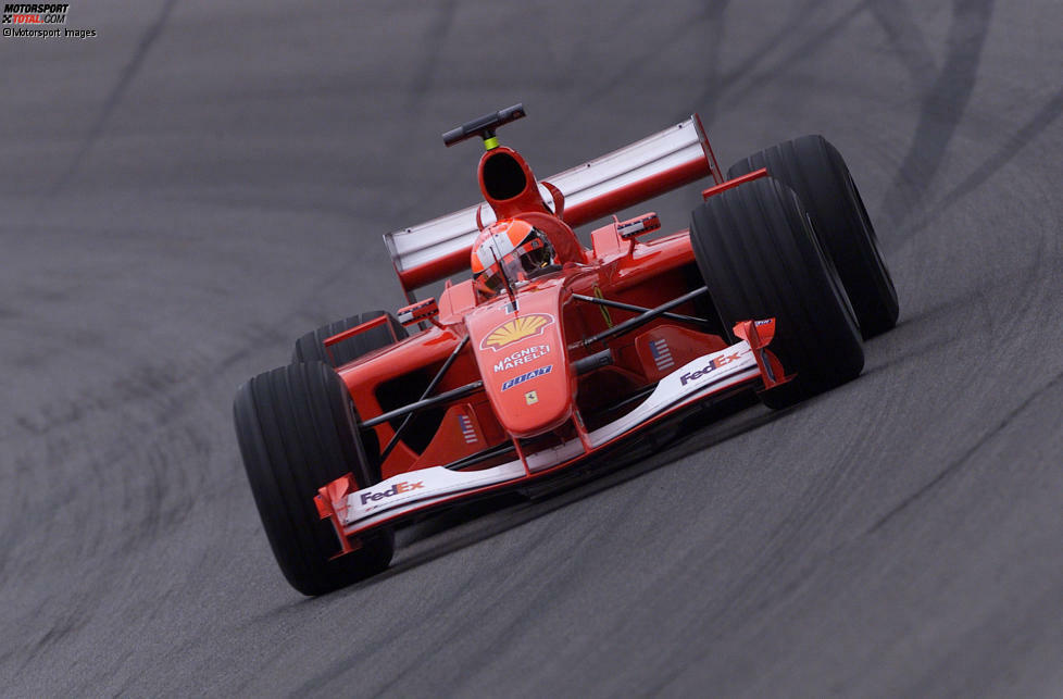 2001-2002: Ferrari F2001; Fahrer: Rubens Barrichello, Michael Schumacher