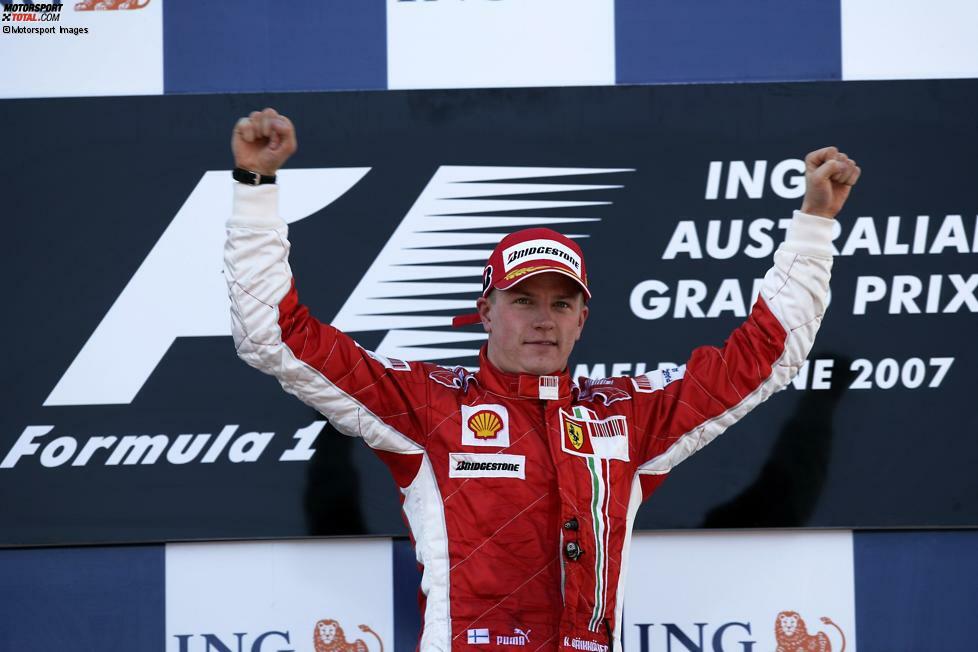 Platz 10: Kimi Räikkönen (27 Jahre, 152 Tage) - Australien 2007