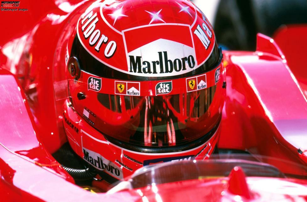 #3: Michael Schumacher - Im Jahr 2000 verschmolzen der Deutsche und sein Ferrari rein optisch zu einer Einheit, denn 
