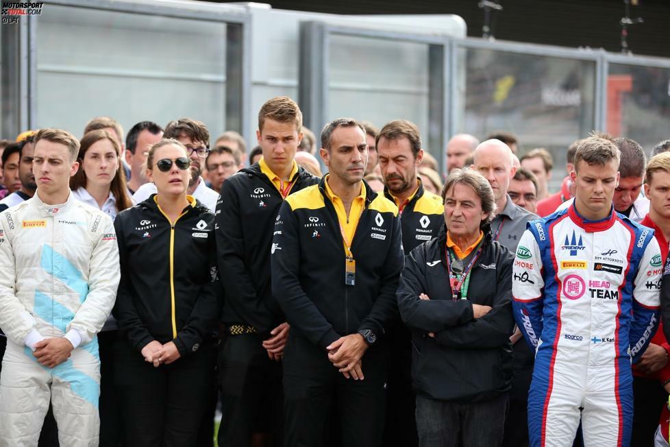 Große Betroffenheit auch bei Renault, zu deren Nachwuchsprogramm Hubert gehörte.