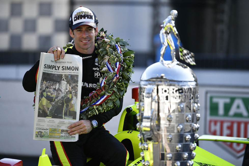Die schönsten Bilder der Geierlichkeiten von Indy-500-Sieger Simon Pagenaud in Indianapolis und New York.